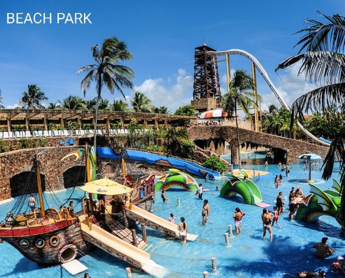 Paraiso Das Dunas - Apartamento A Beira Mar Com Jacuzzi - Proximo Ao Beach Park Aquiraz Luaran gambar